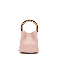 Marni Pink Pannier Leather Bucket Bag