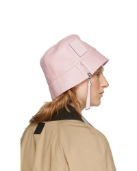 Loewe Pink Leather Bucket Hat