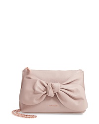 Ted Baker London Darnna Soft Knot Leather Clutch