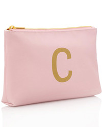Forever 21 Faux Leather C Initial Clutch