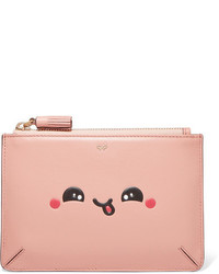 Anya Hindmarch Kawaii Leather Pouch Antique Rose