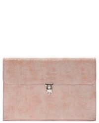 Alexander McQueen Metallic Leather Envelope Clutch