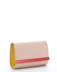 Fendi Pre Owned Rose And Sunflower Leather Rush Clutch