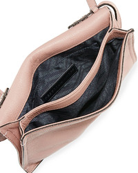 Rebecca Minkoff Regan Small Leather Clutch Bag Vintage Pink