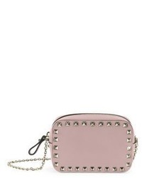 Valentino Rockstud Leather Chain Pouch