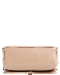Jimmy Choo Ruby Grainy Leather Clutch Pink