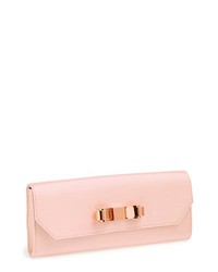 Ted Baker London Bow Clutch Nude Pink