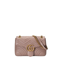 Gucci Beige Gg Marmont Matelass Shoulder Bag