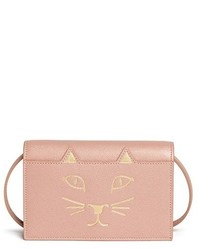 Charlotte Olympia Feline Leather Crossbody Bag