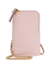 Tory Burch Fleming Lambskin Leather Phone Crossbody Bag