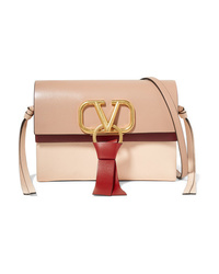 Valentino Garavani V Ring Mini Color Block Leather Shoulder Bag