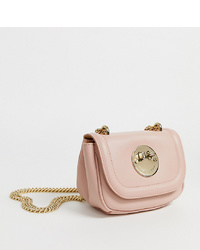Hill & Friends Hill And Friends Tweency Bag In Blush Pink Leather With Chain Handle