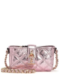 Juicy Couture Metallic Quilted Leather Mini Crossbody