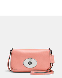 Coach Liv Pouch Crossbody In Pebble Leather