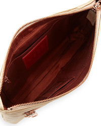 Hobo Mara Small Leather Zip Crossbody Bag Blush