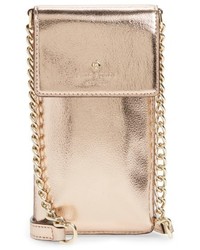 Kate Spade New York Metallic Leather Smartphone Crossbody Bag