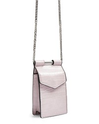 Topshop North South Faux Leather Crossbody Bag