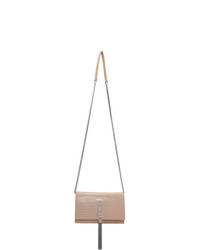 Saint Laurent Pink Croc Kate Tassel Bag