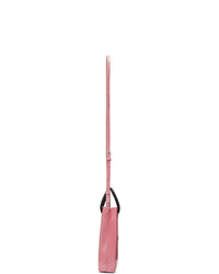 Balenciaga Pink Glitter Shopping Phone Holder Bag