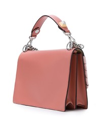 Fendi Pink Kan I Leather Shoulder Bag