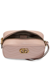 Gucci Pink Mini Gg Marmont 20 Camera Bag