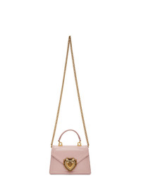 Dolce And Gabbana Pink Small Devotion Bag