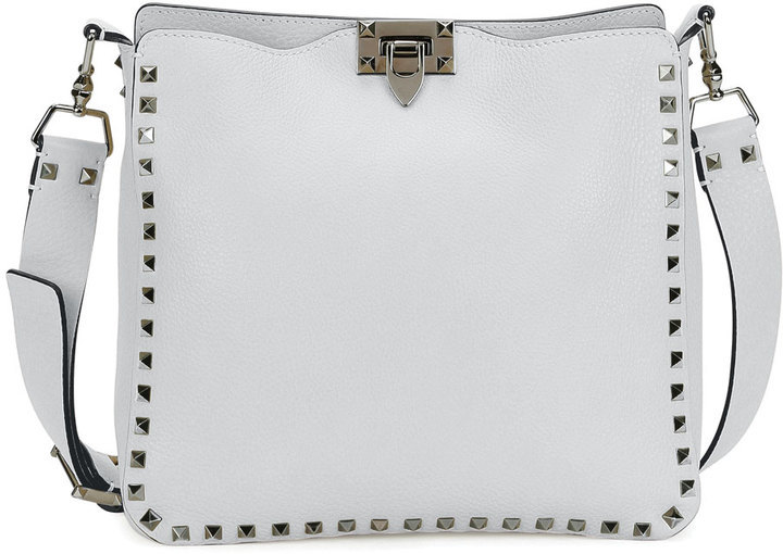 Valentino Rockstud Small Flip Lock Hobo Bag, $2,275, Neiman Marcus