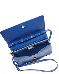 Prada Saffiano Lux Mini Crossbody Bag - Blue Mini Bags, Handbags