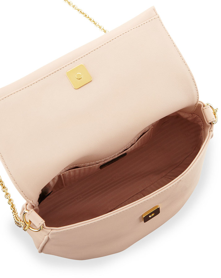 Fendi Pink Leather Small sta Pochette Crossbody Bag ref.480111