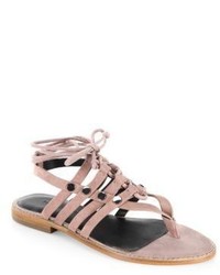 Rebecca Minkoff Evonne Leather Flat Sandals