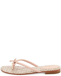 Kate Spade New York Mistic Bow Flat Thong Sandal Pale Pink