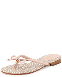 Kate Spade New York Mistic Bow Flat Thong Sandal Pale Pink