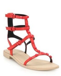 Rebecca Minkoff Georgina Studded Leather Gladiator Sandals