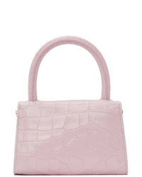 By Far Pink Croc Mini Bag