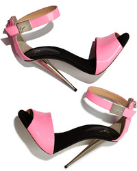 Giuseppe Zanotti High Heel Neon Sandal Neon Pink