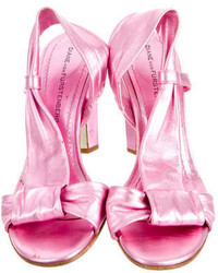 Diane von Furstenberg Metallic Sandals