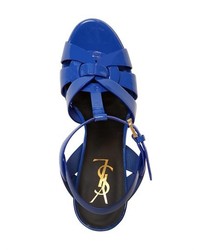 Saint Laurent 140mm Tribute Patent Leather Sandals