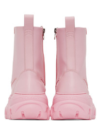 Rombaut Pink Apple Leather Boccacio Ii High Top Sneakers