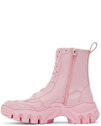 Rombaut Pink Apple Leather Boccacio Ii High Top Sneakers