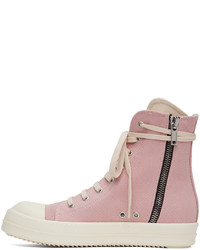 Rick Owens DRKSHDW Pink Denim Sneakers