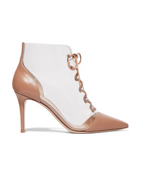 Gianvito Rossi Leather And Pvc Ankle Boots