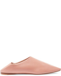 Acne Studios Amina Collapsible Heel Leather Loafers Pink