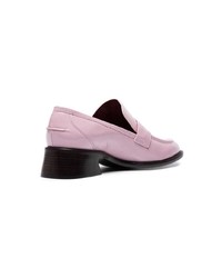 Sies Marjan Mauve Adele Patent Leather Loafers