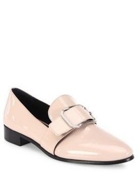 Prada Patent Leather Buckle Loafers