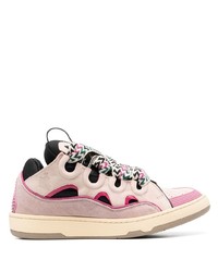 Lanvin Curb Panelled Low Top Sneakers