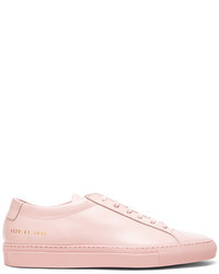 Common Projects Original Leather Achilles Low In Pink