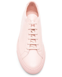 Common Projects Original Leather Achilles Low In Pink
