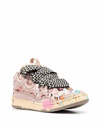 Lanvin Paint Splatter Low Top Sneakers