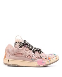 Lanvin Paint Splatter Low Top Sneakers