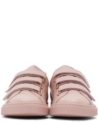 Common Projects Pink Achilles Three Strap Sneakers